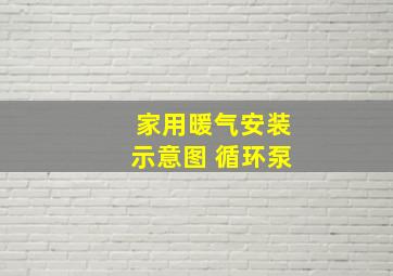 家用暖气安装示意图 循环泵